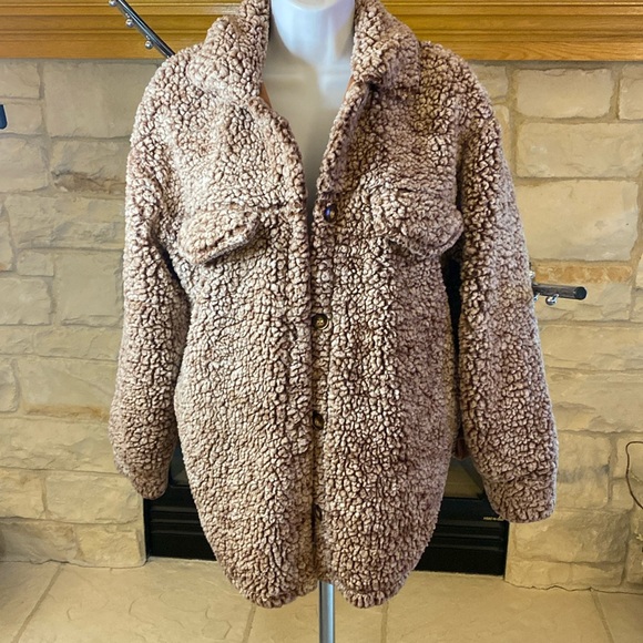 Pink Lily Sherpa jacket - Picture 1 of 3